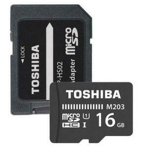 Card memorie Toshiba MicroSDHC, 16GB, Class 10 UHS-I + Adaptor microSD imagine