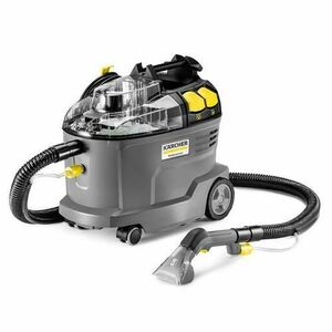 Aparat de curatat Karcher Puzzi 8/1, Spray-Extractie, Debit aer 71 L/s, Rezervor apa 8 L, 1200 W (Gri/Galben) imagine