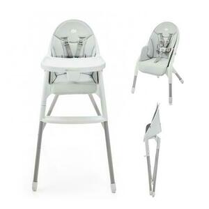 Scaun de masa 2in1 KinderKraft Dinnly, pliabil, 6 luni+, Alb imagine