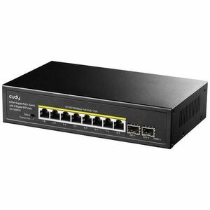 Switch CUDY GS1008PS2 Unmanaged Gigabit Ethernet (10/100/1000) Power over Ethernet (PoE), Negru imagine