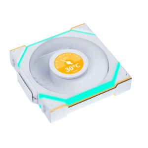Ventilator Lian Li UNI FAN SL, LCD, aRGB, PWM, 120 mm (Alb) imagine