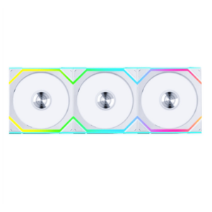 Set 3 ventilatoare Lian Li UNI FAN SL, aRGB, PWM, Reverse Blade, 120 mm (Alb) imagine