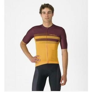 Tricou cu maneca scurta Castelli Simbolo, pentru barbati, L, Portocaliu/Visiniu imagine