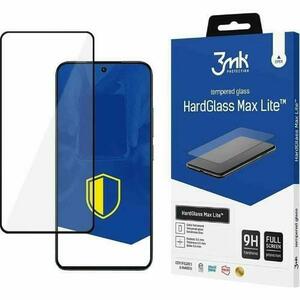Folie de protectie 3mk HardGlass Max Lite™ pentru iPhone 14 Pro, Negru imagine