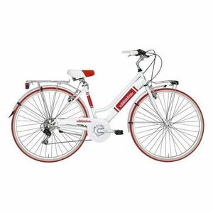 Bicicleta Adriatica Panarea Lady 28, 450mm, Rosu/Alb imagine