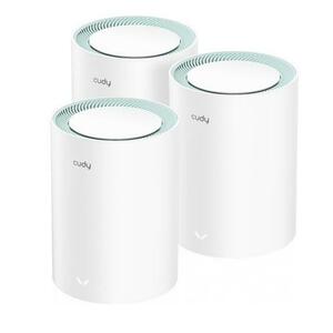 Router Wireless Cudy M1300, 3-pack, AC1200 Dual Band, 2.4/5 GHz, 300 - 867 Mbps (Alb) imagine