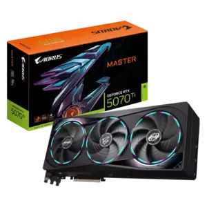 Placa Video Gigabyte AORUS GeForce RTX 5070 Ti MASTER 16G 16GB GDDR7 256 biti imagine