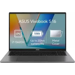 Notebook Asus VivoBook S3607VA 16" WUXGA 144Hz Intel Core i5-13420H RAM 16GB SSD 1TB No OS Matte Grey imagine