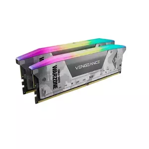 Memorie Desktop Corsair Vengeance RGB 32GB(2 x 16GB) DDR5 6400Mhz CL32 Call Of Duty Warzone Edition Light Grey imagine