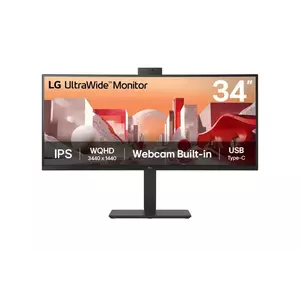 Monitor LED LG 34BA85QE-B 34" Curbat WQHD UltraWide 60Hz 5ms Black imagine