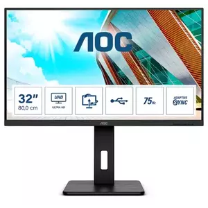 Monitor LED AOC U32P2 31.5" 4K UHD 4ms Negru imagine