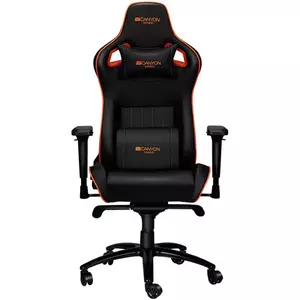 Scaun Gaming Canyon Corax Negru/Portocaliu imagine