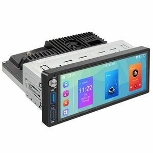 Resigilat MP5 Player Auto Techstar® 6087, Ecran 6.86 Inch, 1280x480P, DC 12V, Compatibil Apple Carplay/Android Auto, Bluetooth, Mirror Link, 2 x USB, Negru imagine