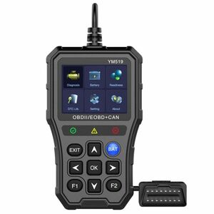 Tester auto de diagnoza OBD2 Techstar YM519, Resetare erori, Test baterie, Scanare coduri eroare motor, Citire parametri live, Ecran color 2.8”, Protectie supratensiune, Multilingv imagine