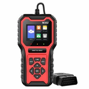 Tester Diagnoza Auto Techstar M302, OBD II, Resetare Oil Service, Live Data, Test senzor O2, Printare cloud cod QR imagine