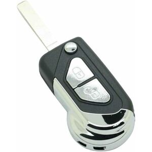 Carcasa Cheie Auto Techstar tip Briceag cu 2 Butoane, Compatibila Citroen DS3, C3, lama VA2 imagine