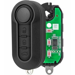 Cheie Auto Completa Programabila 433MHz, 3 butoane, cip ID46, compatibila Fiat 500L, Ducato, Bravo, Iveco Daily, Peugeot Boxer – sistem Marelli – cu electronica si lama imagine