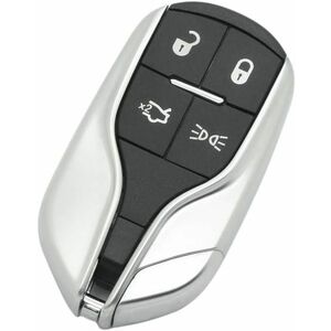 Carcasa Cheie Auto Techstar tip Smart Key, cu 4 butoane, Compatibila Maserati Ghibli, Quattroporte – cu lama imagine