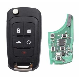 Cheie Auto Completa Programabila, Compatibila Chevrolet Captiva, Cruze, Malibu, Opel Antara, cu 4+1 butoane, frecventa 433MHz, cip ID46, smart key cu baterie si electronica imagine