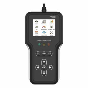Tester Auto OBD2 Techstar V900 Plus, Diagnoza Motor si Transmisie, peste 600 Coduri Live, Test Baterie si Senzori, Compatibil Multimarca imagine