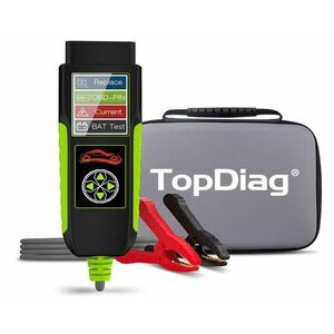 Tester auto Topdiag BT400 4 in 1, test baterie, tensiune pini OBD2, pierderi curent, asistenta inlocuire acumulator, cranking, incarcare, 12V/24V imagine
