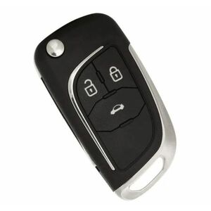 Carcasa cheie auto Techstar cromata cu 3 butoane – compatibila Opel & Chevrolet Astra, Corsa, Cruze, Captiva, Aveo imagine