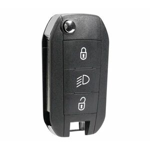 Cheie auto completa Techstar pentru Peugeot Citroen, 3 butoane, HU83, 433MHz, cu chip ID46, telecomanda inclusa imagine