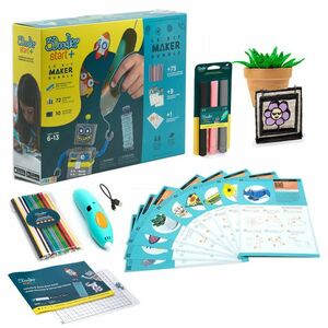 3Doodler Start+ cu 147 de rezerve + 12 șabloane + 9 carduri - Creion 3D imagine