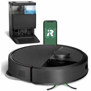 iRobot Roomba Plus 405 Combo + AutoWash dock - negru - Aspirator robot cu funcție de mop imagine