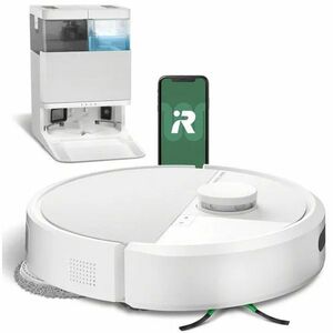 iRobot Roomba Plus 405 Combo + AutoWash dock - alb - Aspirator robot cu mop imagine