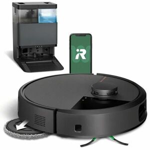 iRobot Roomba Plus 505 Combo + AutoWash dock - negru - Aspirator robot cu mop imagine