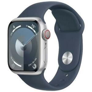 Apple Watch Series 9 2023, GPS + Cellular, Aluminium 45mm N/A Silver Foarte bun imagine