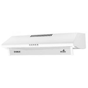 Hota Samus SM61A ECO+, 49 W, 1 Motor, 204.1 m3/h, Filtru metalic dublu-caseta, 60 cm (Alb) imagine