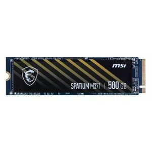 SSD MSI SPATIUM M371, 500GB, M.2 2280, PCIe Gen 3.0 x4 NVMe 1.3, 3D NAND imagine