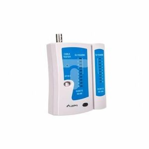 Dispozitiv pentru verificat terminatia cablurilor, Lanberg, RJ45 RJ11, Alb imagine