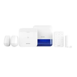 Kit de alarma wireless Hikvsion AX PRO Middle Level DS-PWA96-Kit2-WE contine : DS-PWA96-M-WE x 1; DS-PK1-E-WE x 1; DS-PS1-E-WE (Blue) x 1; DS-PDP15P-EG2- WE x 2; DS-PDMC-EG2-WE x 1 imagine