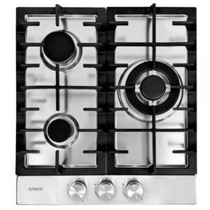 Plita incorporabila Samus PSG-64SX9, 4 arzatoare pe gaz, 58 cm (Inox) imagine