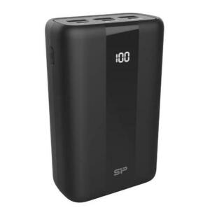 Acumulator Extern Silicon Power Bank QX55, 30000mAh, 3x USB Type-A, 1x USB Type-C, Micro-USB, 22.5 W (Negru) imagine