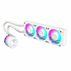 Cooler CPU Gigabyte Aorus Waterforce II 360 ICE, iluminare ARGB, 3x 120mm, 2300 rpm, PWM (Alb) imagine