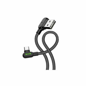 Cablu Type-C Mcdodo Button Series LED, 2A, unghi 90°, 0.5m (Negru) imagine