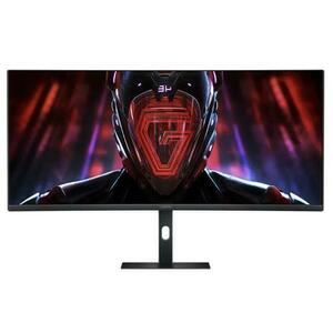 Monitor Gaming VA LED Xiaomi 34inch G34WQi, WQHD (3440 x 1440), HDMI, DisplayPort, Ecran curbat, 180 Hz, 1 ms (Negru) imagine