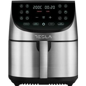 Friteuza cu aer cald Tesla AF701BX, 7L, 0-60 min, Touch screen, 1700 W (Negru/Inox) imagine