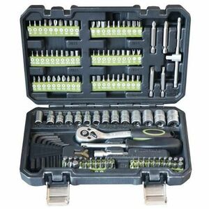 Trusa multifunctionala 131 piese Heinner CTSM027, 1/4inch material chrome-vanadium, cutie depozitare si transport imagine