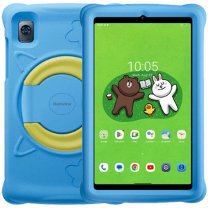 Tableta Blackview Tab 60 Kids, Procesor Unisoc T606 Octa-Core 1.6GHz, Ecran WXGA+ 8.68inch, 4GB RAM, 128GB Flash 8MP, Wi-Fi, Bluetooth, 4G, Dual SIM, Android (Albastru) imagine