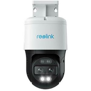 Camera supraveghere exterior rotativa IP Speed Dome PTZ Reolink TrackMix P760, 4K, 2.8 + 8 mm, lumina alba / IR 15 m, dual band, slot card, microfon si difuzor, PoE (Alb) imagine