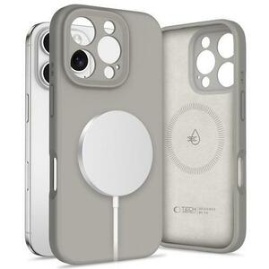 Husa MagSafe pentru Apple iPhone 16 Pro, Tech-Protect, Liquid Silicone, Gri imagine