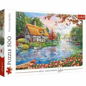 Puzzle Trefl Refugiul Tacut, 500 piese imagine