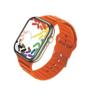 Smartwatch Sendem N9 Max, Ecran HD 2.01inch, Bluetooth, Monitorizare sanatate, Peste 100 moduri sport (Portocaliu) imagine