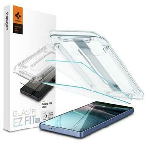 Folie de protectie Ecran Spigen AGL09082 EZ FIT pentru Samsung Galaxy S25 Ultra S938, Sticla Securizata, Full Glue, Set 2 bucati imagine