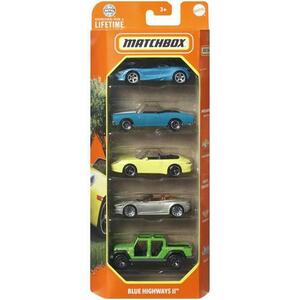 Set 5 masinute Matchbox MBX, Blue Highways Ii, scara 1: 64 imagine